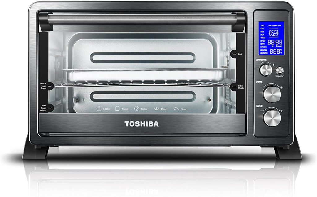 best cheap toaster oven 2021 Toshiba AC25CEW-BS Digital Toaster Oven